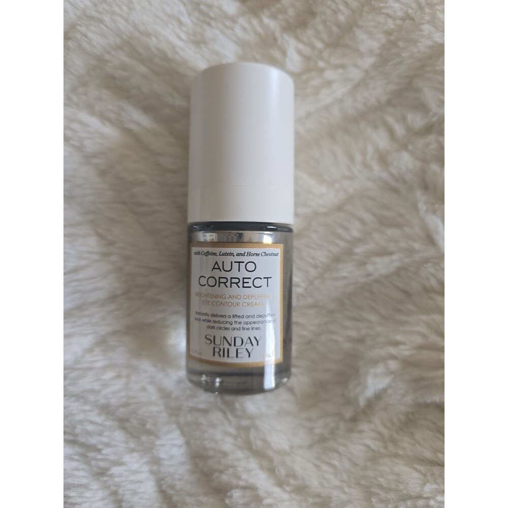 Sunday Riley Auto Correct Brightening and Depuffing Eye Contour Cream NEW